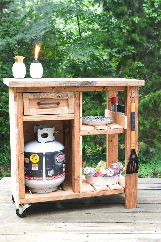 15 DIY Grill Stations With FREE Plans Ana White